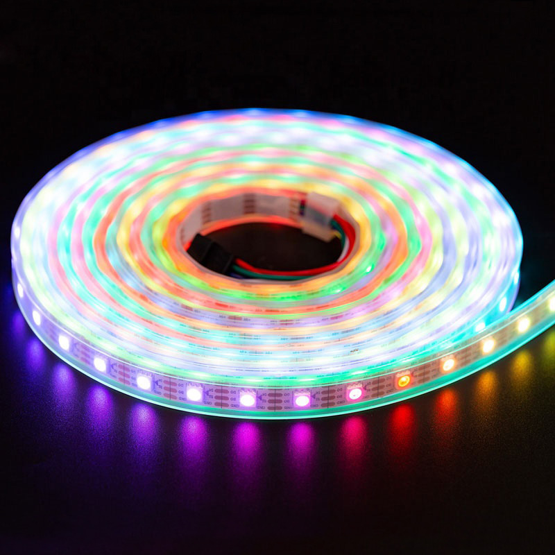 WS2813 Individually Addressable RGBW 4 in 1 LED Strip Lights - DC5V 300LEDs Breakpoint-continue Flexible LED Tape Light WS2813 Individually Addressable RGBW 4 in 1 LED Strip Lights - DC5V 300LEDs Breakpoint-continue Flexible LED Tape Light